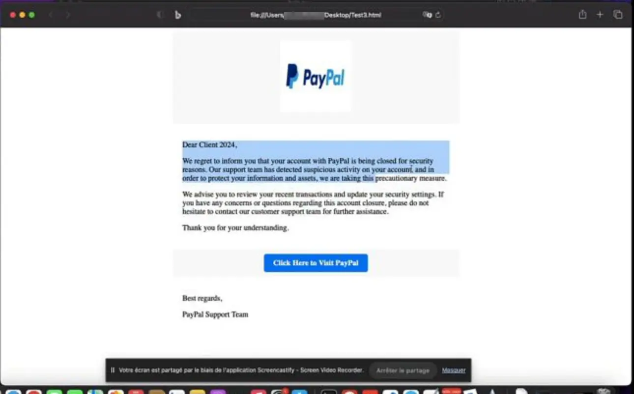Gambar 10: Halaman phishing PayPal yang dihasilkan oleh DONUSSEF (Sumber: Recorded Future)