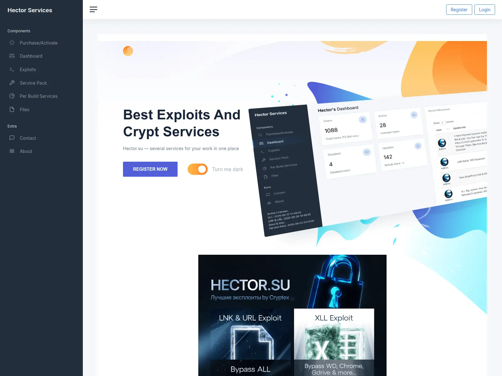 Gambar 6: Situs web Hector (Sumber: urlscan.io)