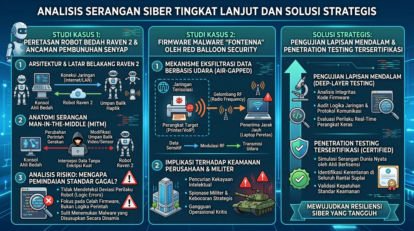 Kerentanan Robotika, Serangan Man-in-the-Middle pada Raven 2, dan Ancaman Spionase Fontenna